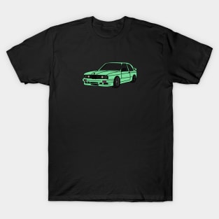 Nostalgic Green Car T-Shirt